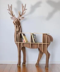 Storage rack deer bookshelf porch coffe