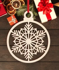 Traditional Snowflake Christmas Bauble