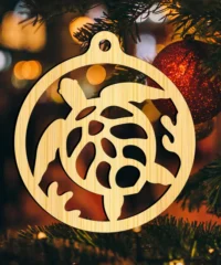Turtle Christmas Ball Ornament