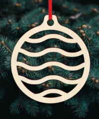 Wavy Christmas Bauble