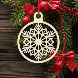 Winter Ornament Snowflake Ball Winter Ornament Snowflake Ball