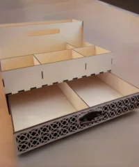 Wood desk organizer