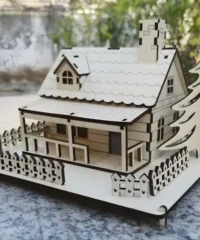 Wooden miniature house