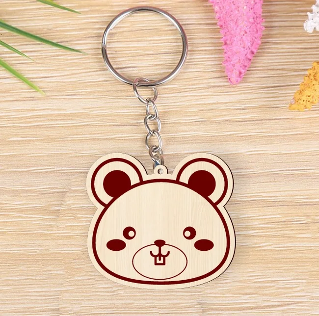 Bear Face Keychain