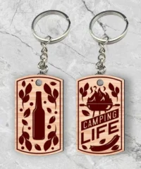 Camping Life Keychain