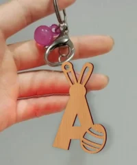 Easter Letter A Keychain