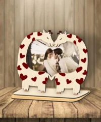 Giraffe Valentine Photo Frame