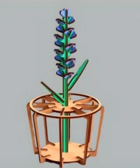 Lavender and vase