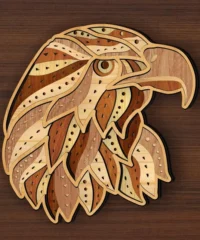 Multilayer Eagle Head