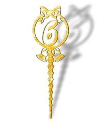 Number 6 Cake Topper