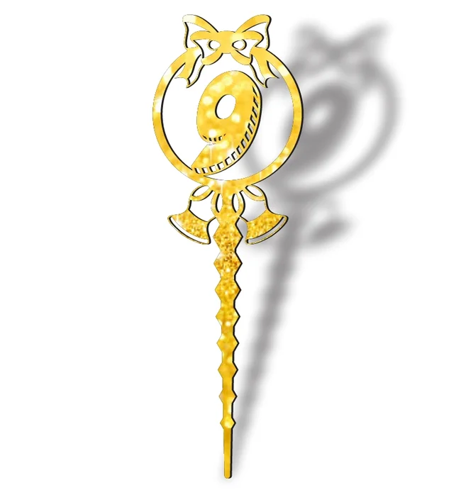 Number 9 Cake Topper