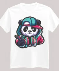 Panda With Headphone