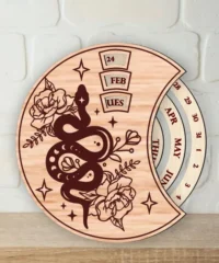 Snake Round Perpetual Calendar