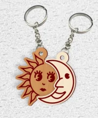 Sun And Moon Keychain