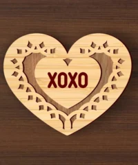 Valentine's Day Heart Coaster