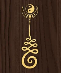 Yin Yang Moon Unalome