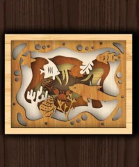 3D Underwater Sea Shadow Box