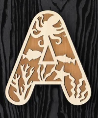 Alphabet A Underwater