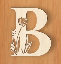 Alphabet B And Flower Alphabet B And Flower