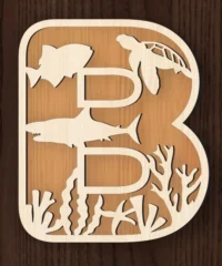 Alphabet B Underwater