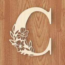 Alphabet C And Flower Alphabet C And Flower