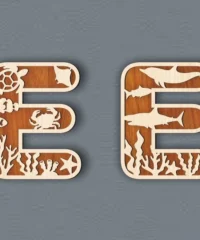 Alphabet E Underwater