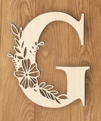 Alphabet G And Flower
