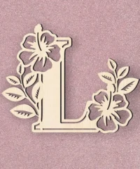 Alphabet L And Flower