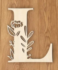Alphabet L And Flower