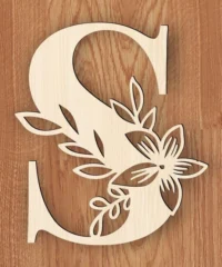 Alphabet S And Flower