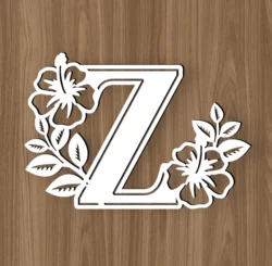Alphabet Z And Flower Alphabet Z And Flower