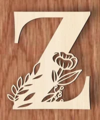 Alphabet Z And Flower