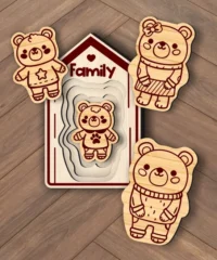 Bear Animal Counting Puzzle