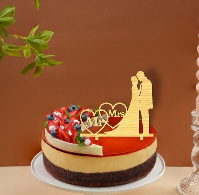 Bride And Groom Cake Topper For Wedding