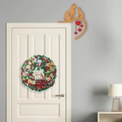 Cat Couple Valentines Door Corners