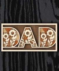 Dad Floral Ornament