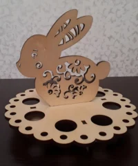 Easter egg holder with rabbit Easter egg holder with rabbit