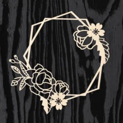 Flower Geometric Frame