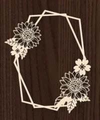 Flower Geometric Frame