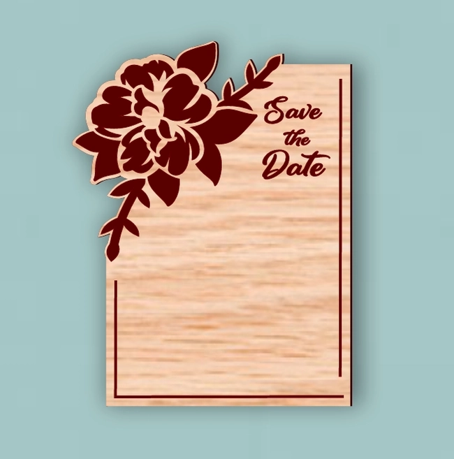 Flower Wedding Invitation