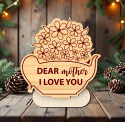 Flowers Holder Dear Mother I Love You