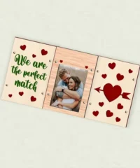 Heart Arrow Three Sided Valentine Frame