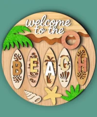 Hello Summer wall sign