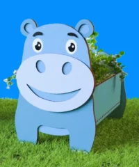 Hippo flower pot