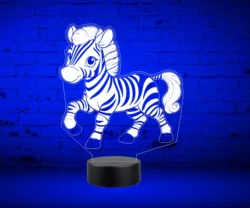 Illusion led lamp zebra