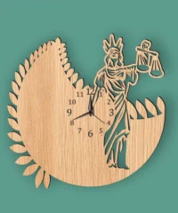 Justice Wall Clock