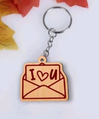 Letter Valentine's Day Keychain