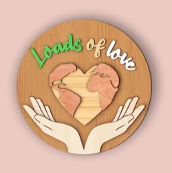 Loads Of Love Valentine's Day Round Signs