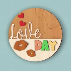 Love Day Valentine's Day Round Signs