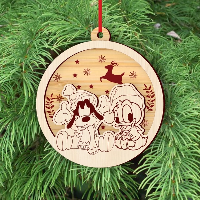 Mickey And Donald Christmas Ball